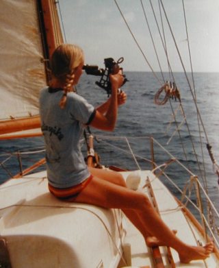 At sea with sextant